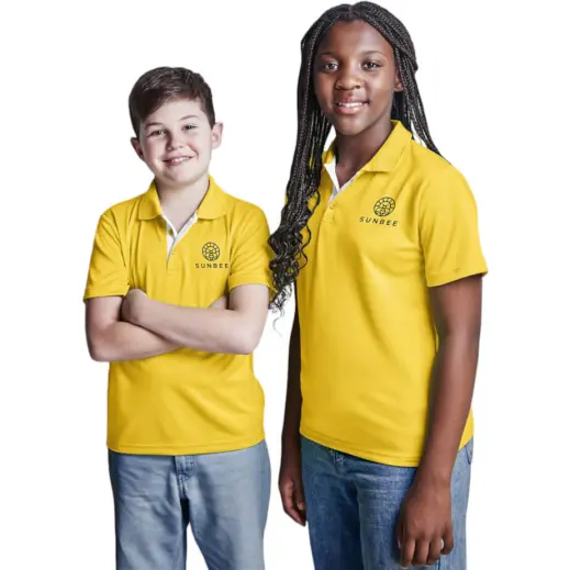 Kids Tournament Golf Shirt Model